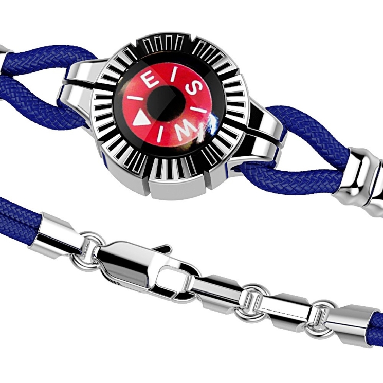 Zancan silver bracelet with compass.