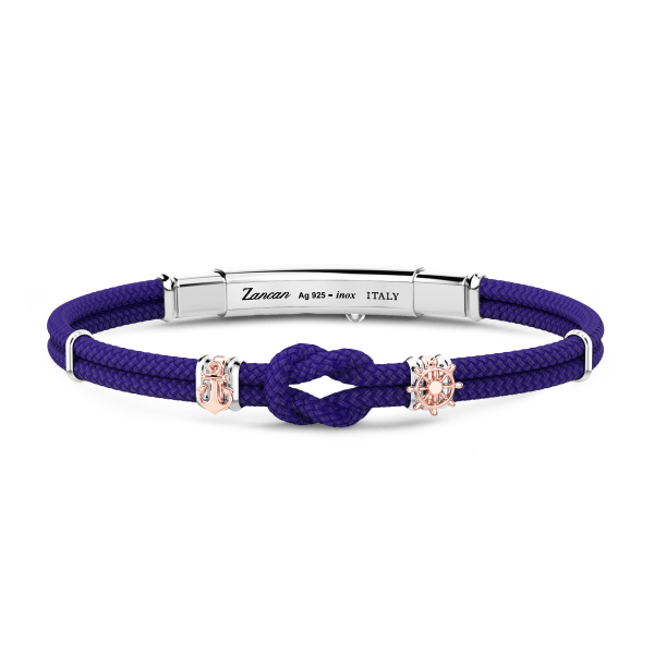 Pulsera Zancan en kevlar con nudo náutico.