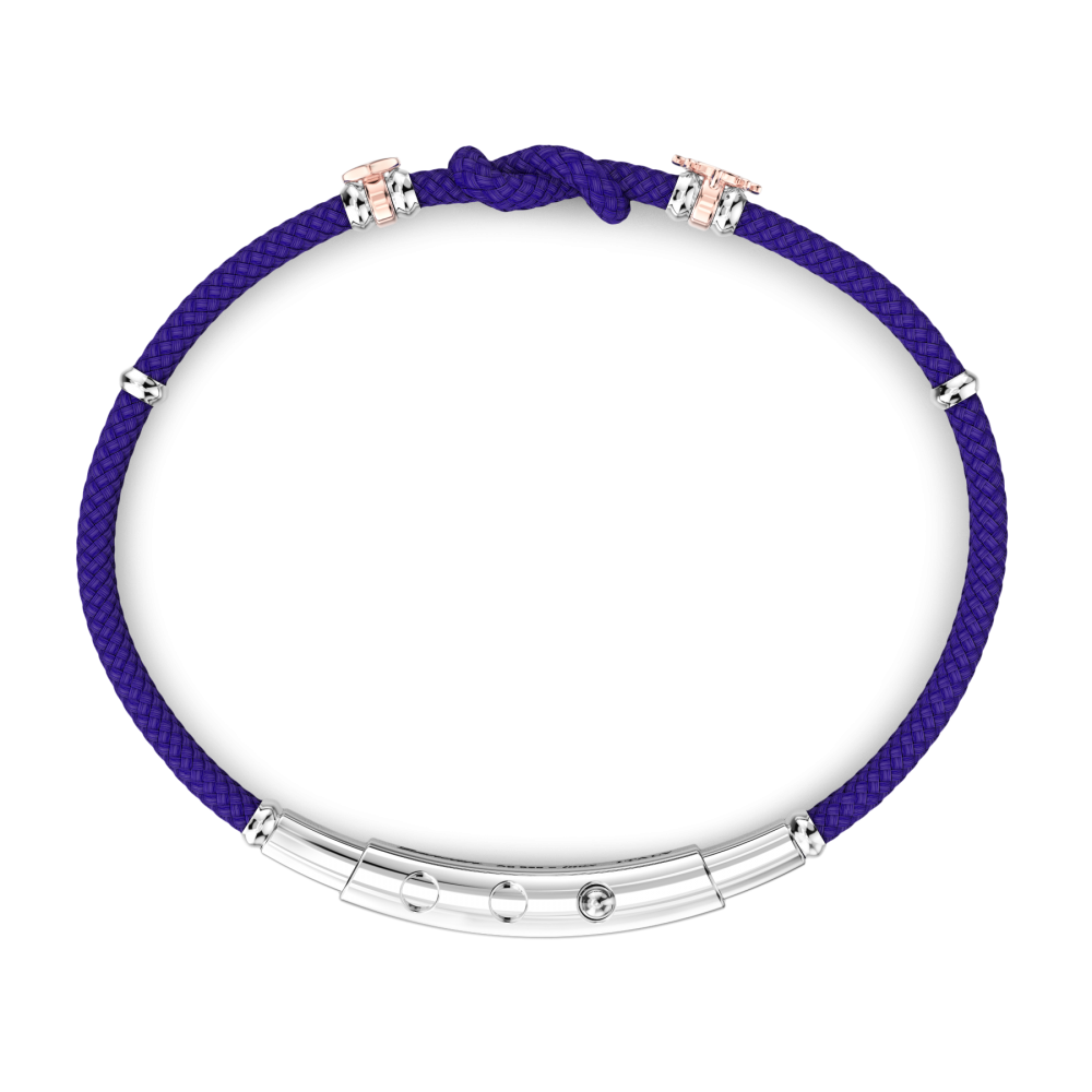 Pulsera Zancan en kevlar con nudo náutico.