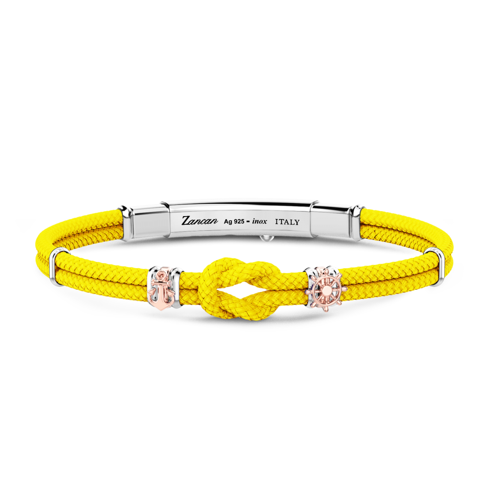 Bracciale Zancan in kevlar con nodo nautico.