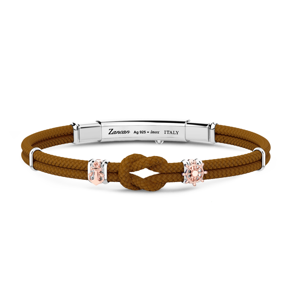 Pulsera Zancan en kevlar con nudo náutico.