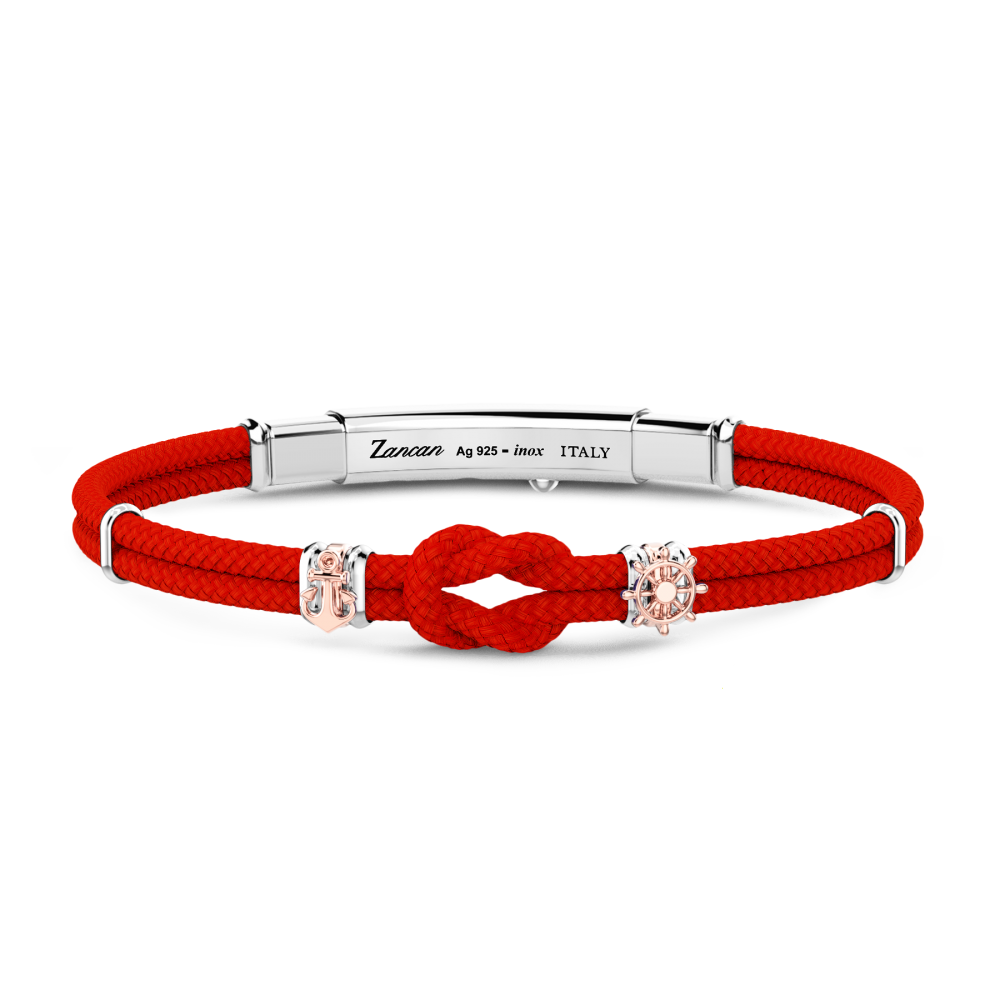 Bracciale Zancan in kevlar con nodo nautico.