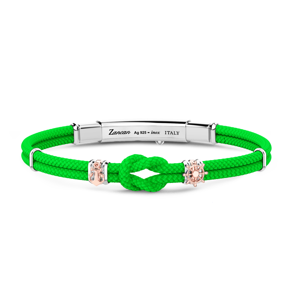 Pulsera Zancan en kevlar con nudo náutico.