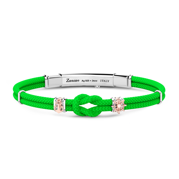 Pulsera Zancan en kevlar con nudo náutico.