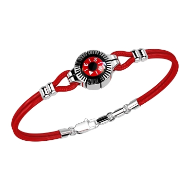 Zancan silver bracelet with compass.