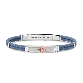 Bracciale Zancan in kevlar con targa e timone.