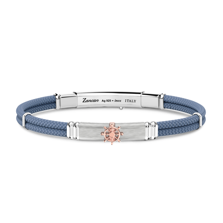 Bracciale Zancan in kevlar con targa e timone.