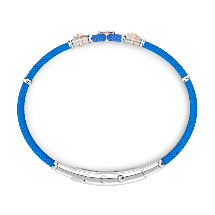 Bracelet Zancan en kevlar avec éléments nautiques.