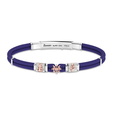 Pulsera Zancan de Kevlar con elementos náuticos.