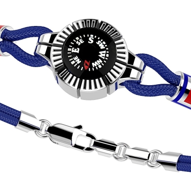 Bracciale Zancan in argento con bussola.