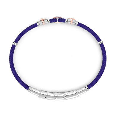 Zancan bracelet in Kevlar with nautical elements.