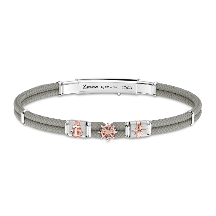 Zancan armband in Kevlar met nautische elementen.