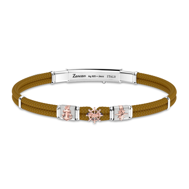 Bracciale Zancan in kevlar con elementi nautici.