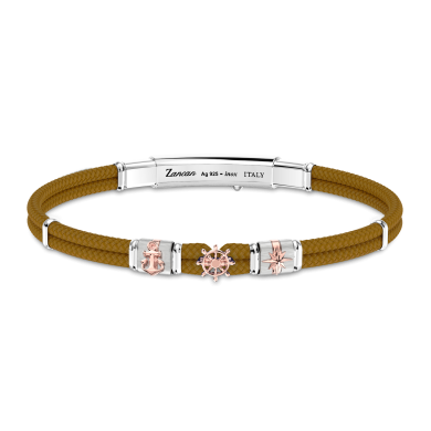 Pulsera Zancan de Kevlar con elementos náuticos.