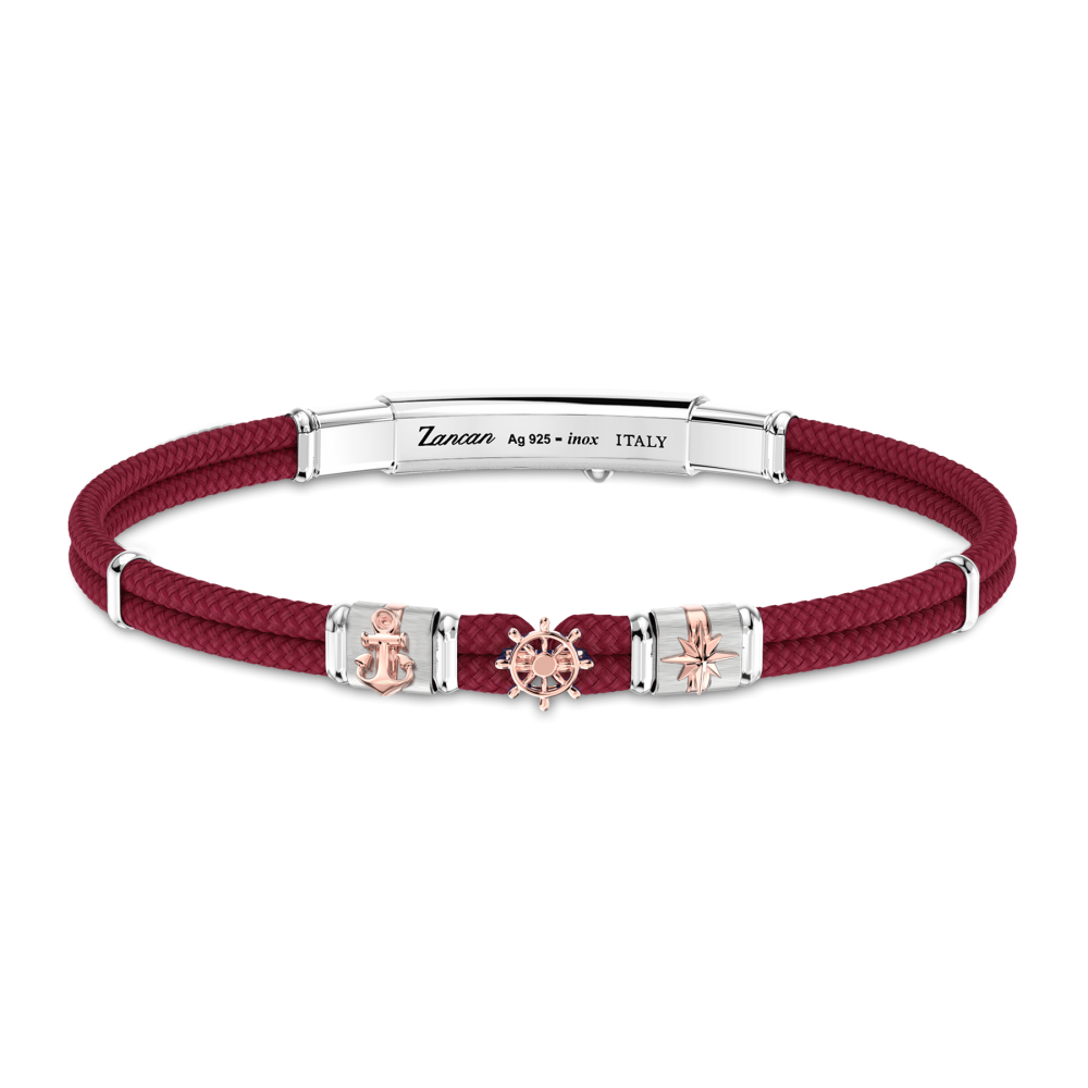 Zancan armband in Kevlar met nautische elementen.