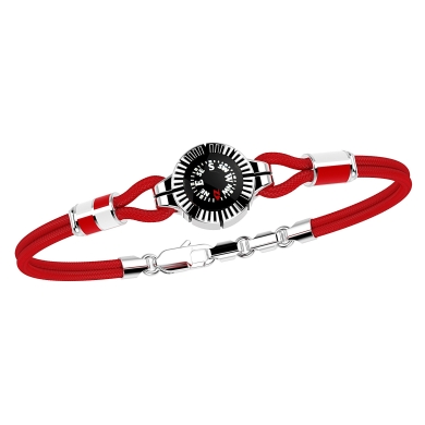 Zancan silver bracelet with compass.