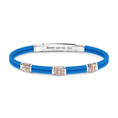 Bracelet Zancan en kevlar avec éléments nautiques.