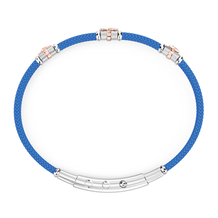Bracelet Zancan en kevlar avec éléments nautiques.