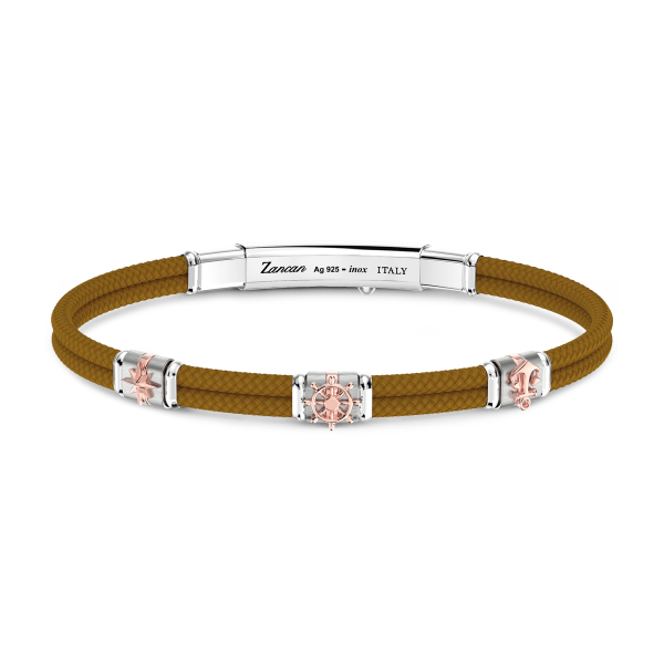 Zancan armband in Kevlar met nautische elementen.