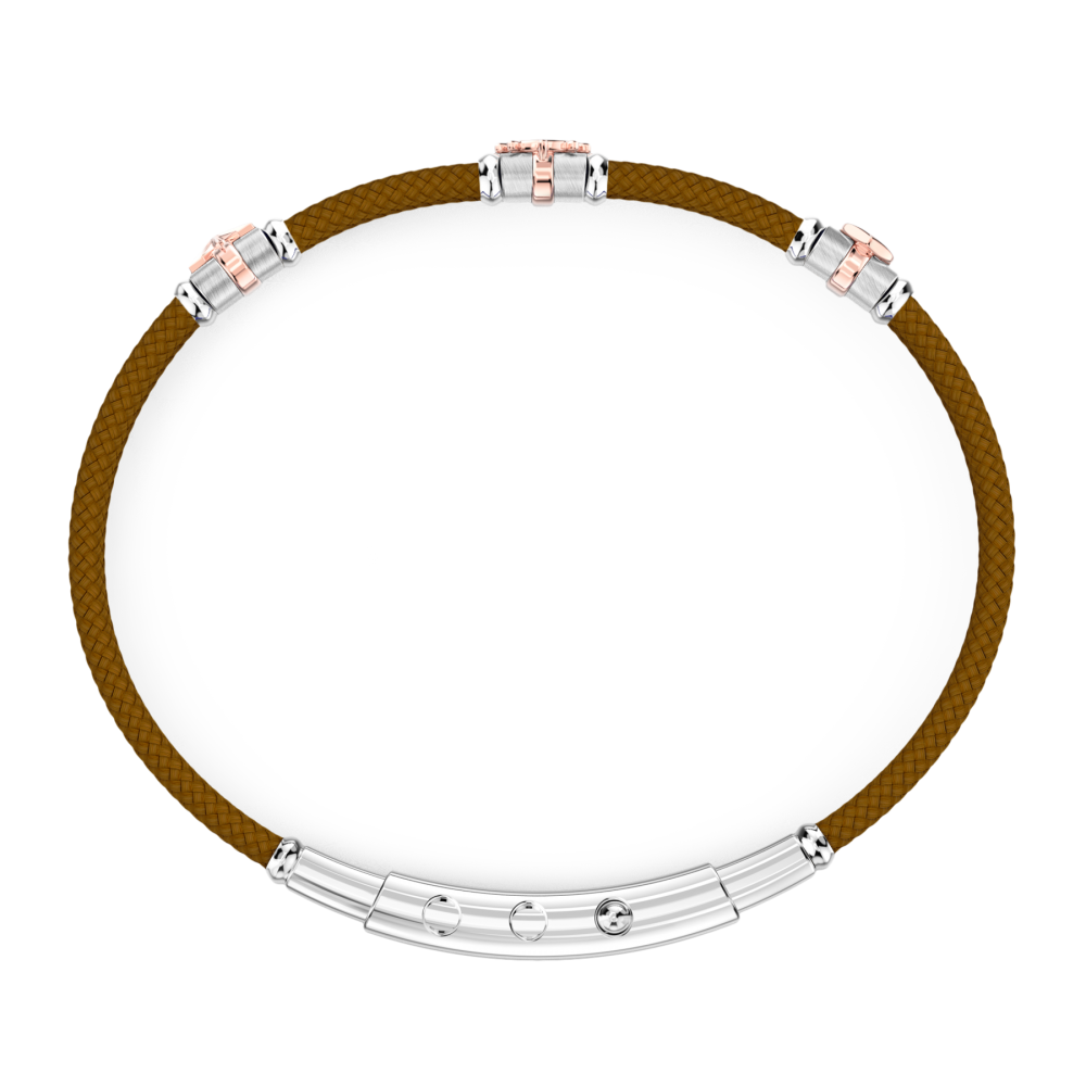Zancan armband in Kevlar met nautische elementen.