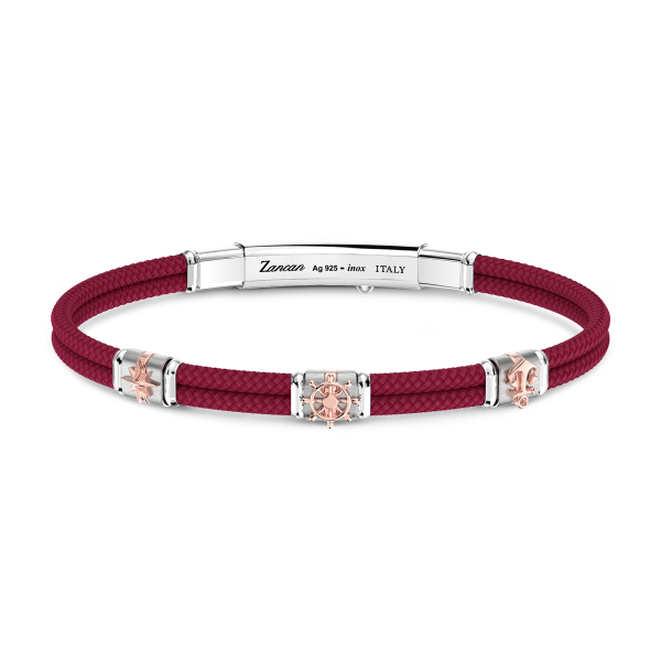 Bracciale Zancan in kevlar con elementi nautici.