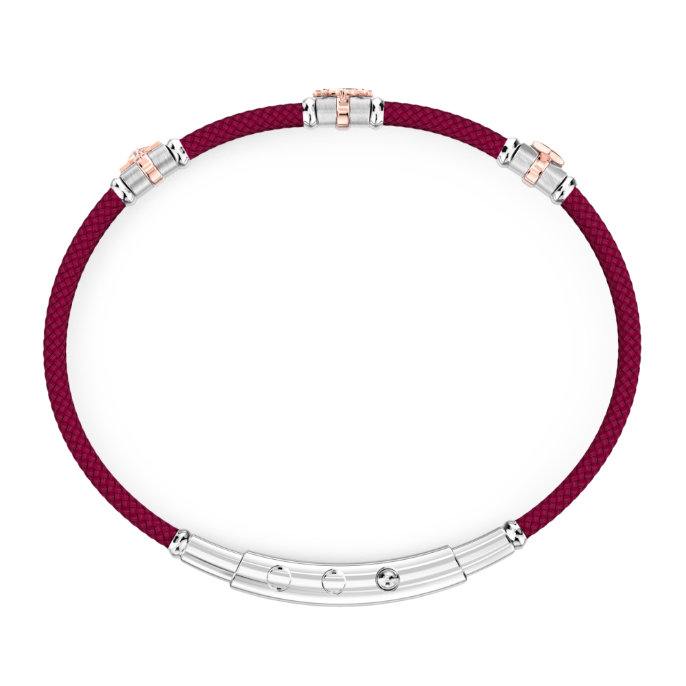 Bracciale Zancan in kevlar con elementi nautici.