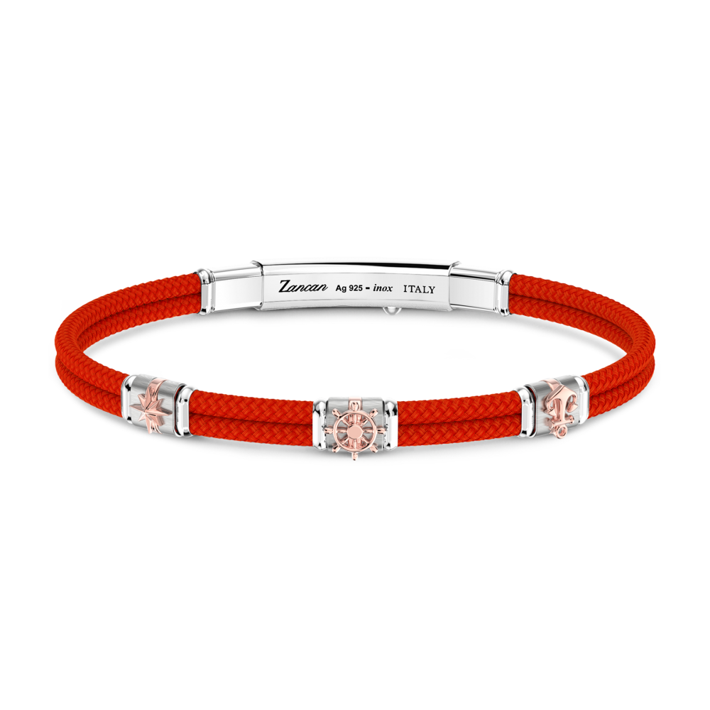 Pulsera Zancan de Kevlar con elementos náuticos.