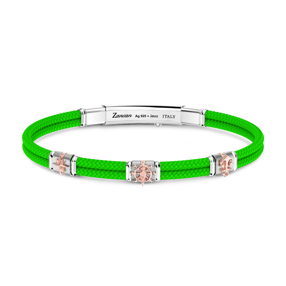 Bracciale Zancan in kevlar con elementi nautici.