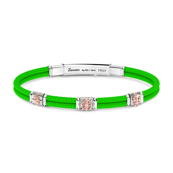 Bracciale Zancan in kevlar con elementi nautici.