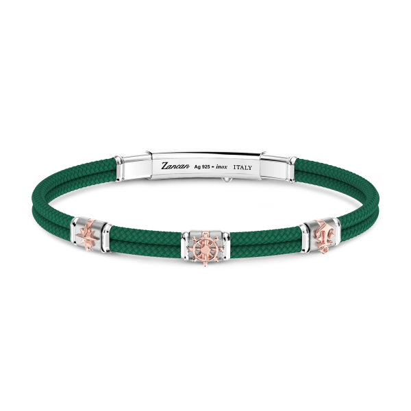 Bracciale Zancan in kevlar con elementi nautici.