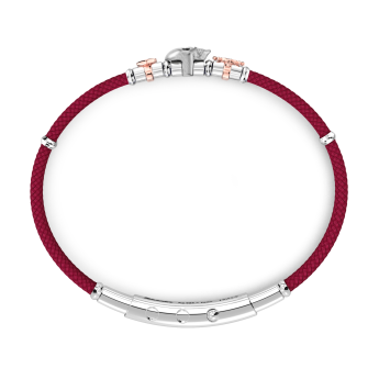 Bracciale Zancan in kevlar con teschio ed elementi nautici. 2