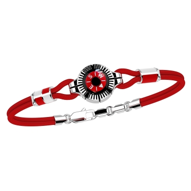Zancan silver bracelet with compass.
