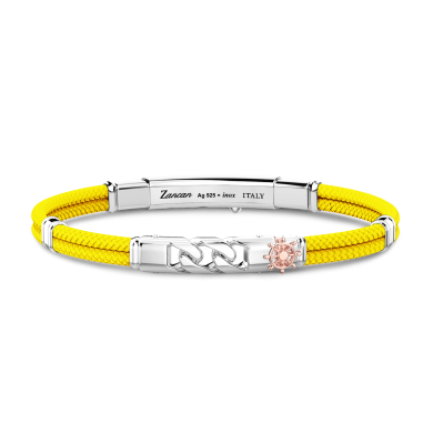 Zancan bracelet in Kevlar with curb chain.