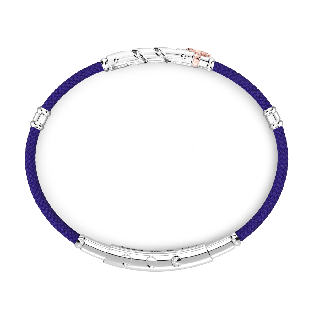 Bracciale Zancan in kevlar con maglia grumette.