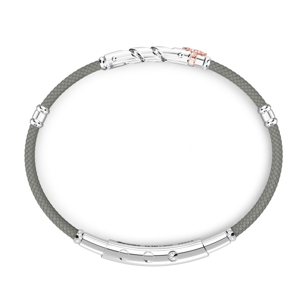 Pulsera Zancan en Kevlar con malla grumette.
