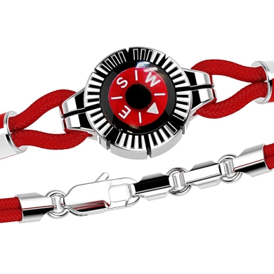 Zancan silver bracelet with compass.