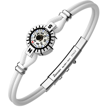 Bracciale Zancan in argento con bussola.