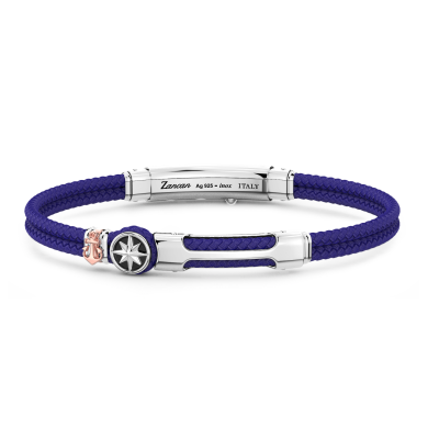 Zancan Kevlar armband met plaquette en kompasroos.