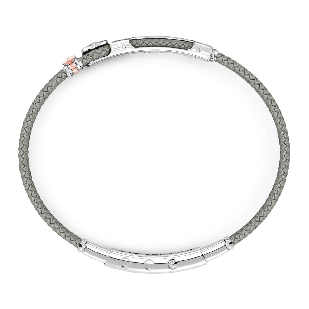 Zancan Kevlar armband met plaquette en kompasroos.
