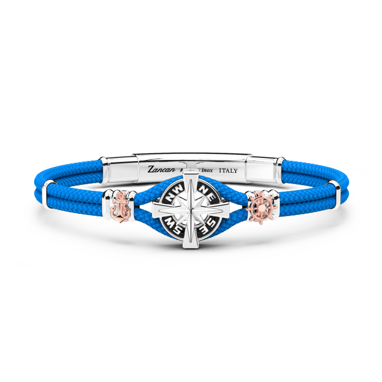 Zancan armband in Kevlar met kompasroos.