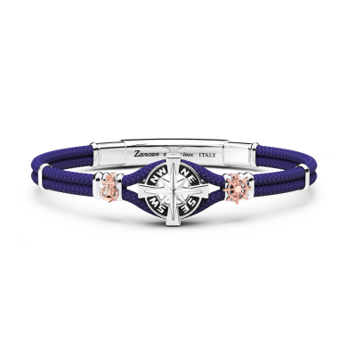 Zancan bracelet in Kevlar with compass rose.