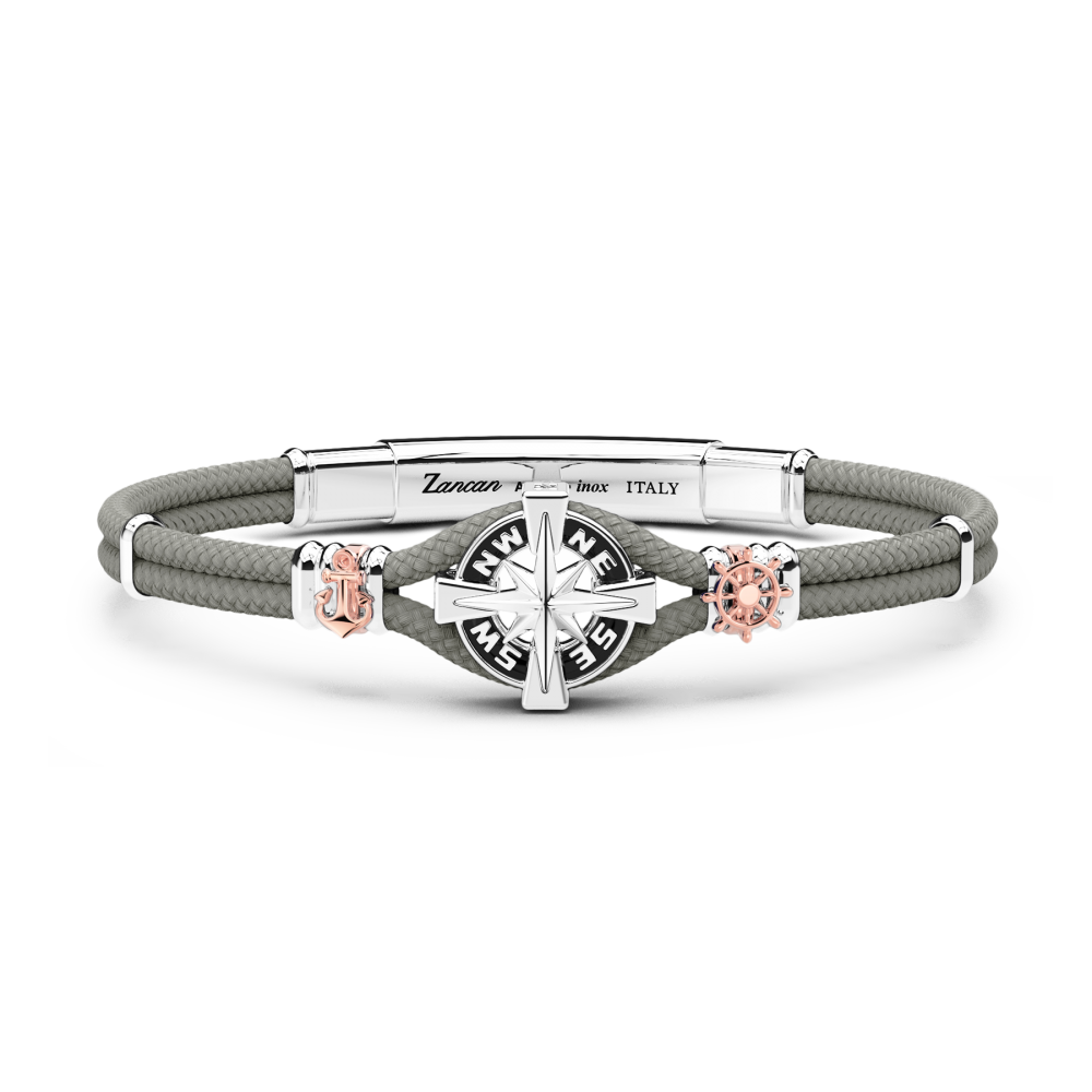 Zancan armband in Kevlar met kompasroos.