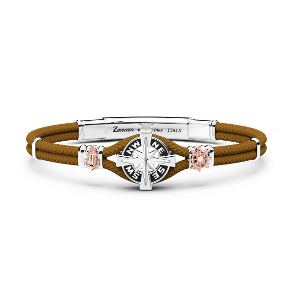 Zancan bracelet in Kevlar with compass rose.