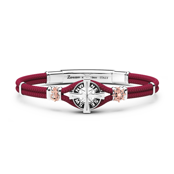 Zancan armband in Kevlar met kompasroos.