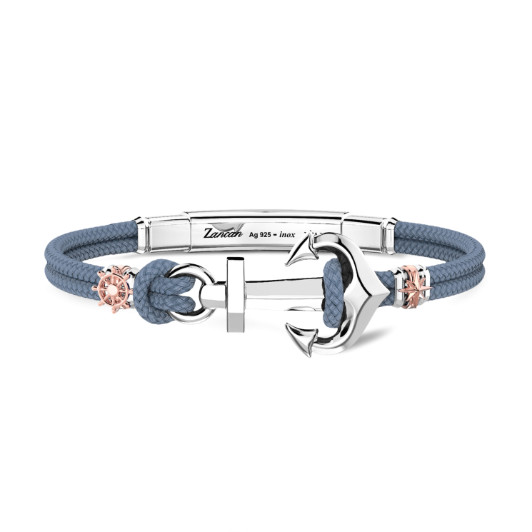 Bracciale Zancan in kevlar con ancora.