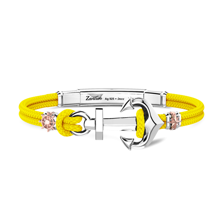 Zancan armband in Kevlar met anker.