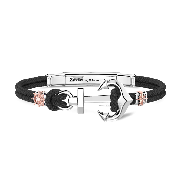 Bracciale Zancan in kevlar con ancora.