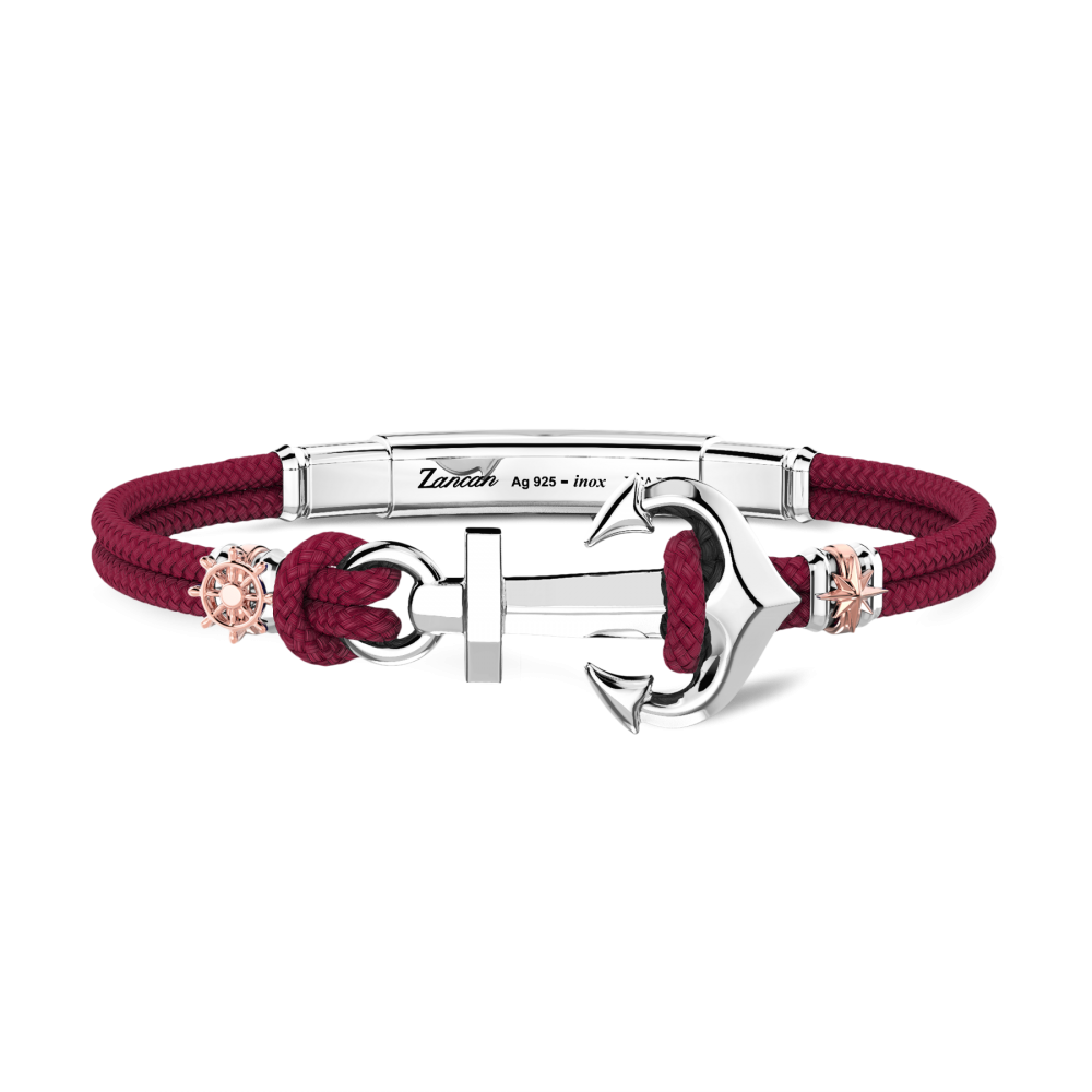 Zancan armband in Kevlar met anker.