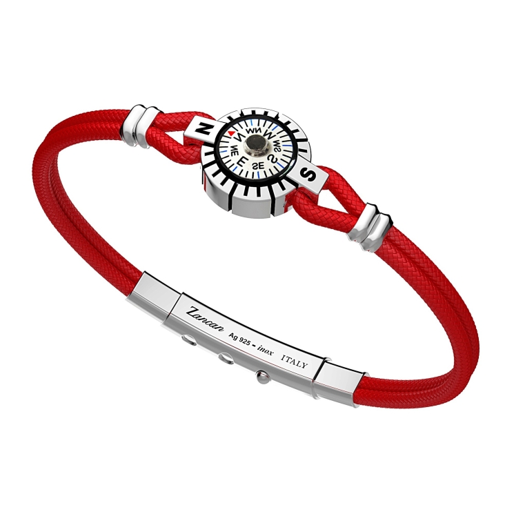 Bracciale Zancan in argento con bussola.