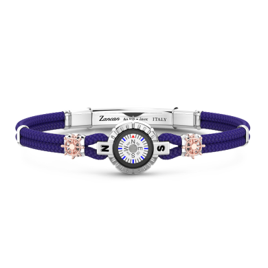 Bracciale Zancan in kevlar con bussola.